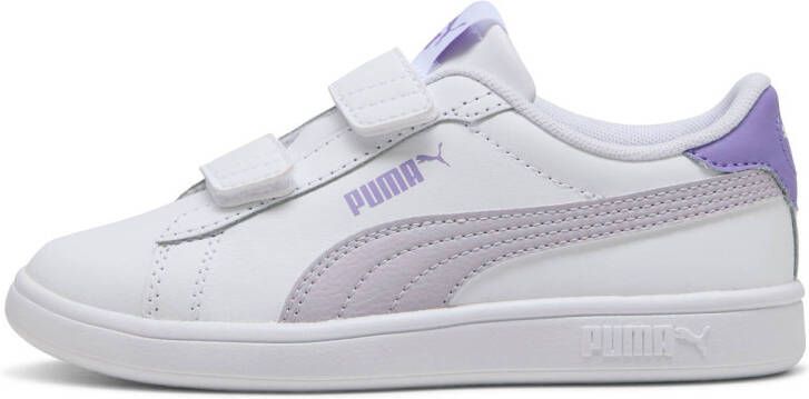 Puma Smash 3.0 sneakers wit paars