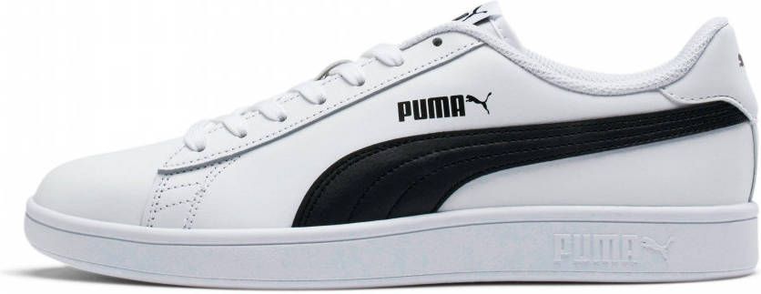 Puma Smash v2 leren sneakers wit zwart