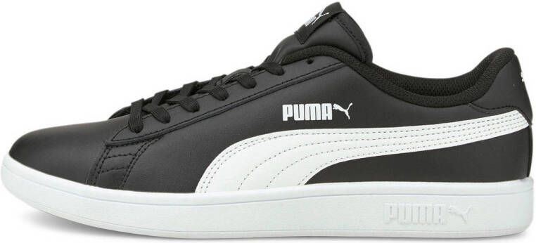 Puma Smash v2 leren sneakers zwart wit