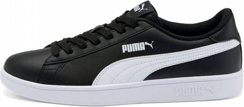 Puma Smash v2 leren sneakers zwart wit