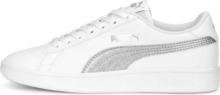 Puma Smash V2 Metallics sneakers wit zilver