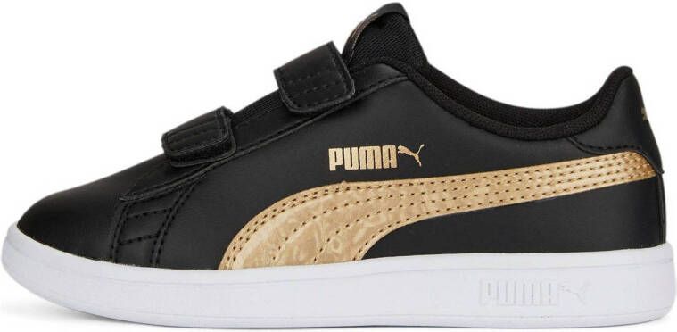 Puma Smash V2 Metallics sneakers zwart goud