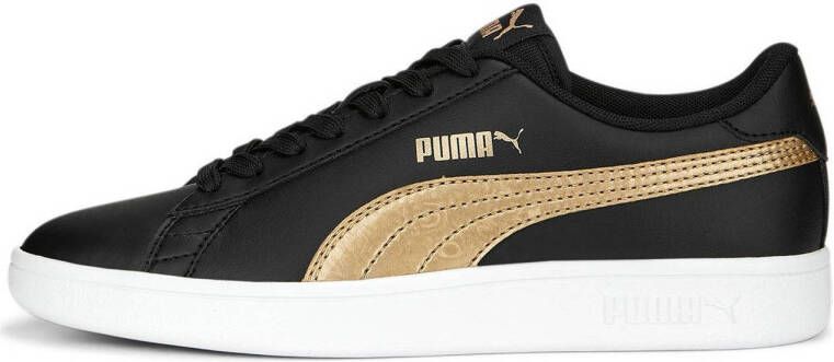 Puma Smash V2 Metallics sneakers zwart goud