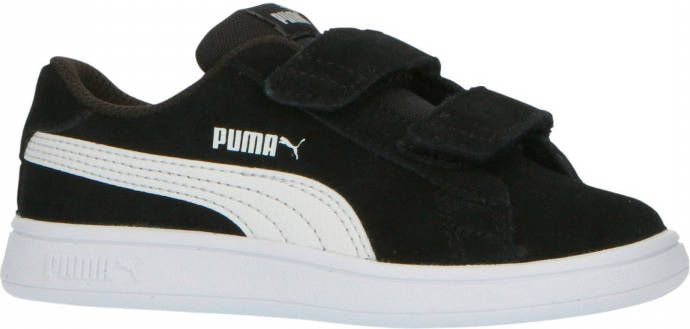 Puma Smash v2 SD V Inf suède sneakers zwart wit