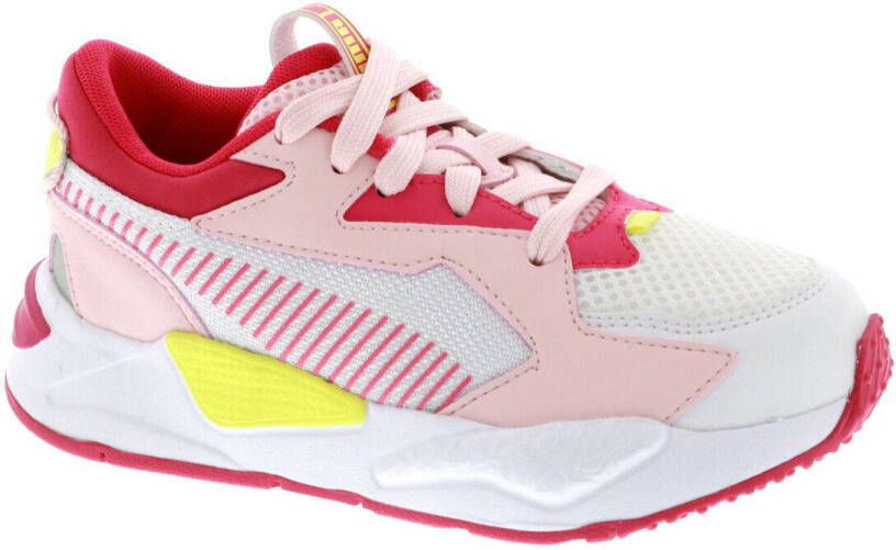 Puma sneakers wit roze geel