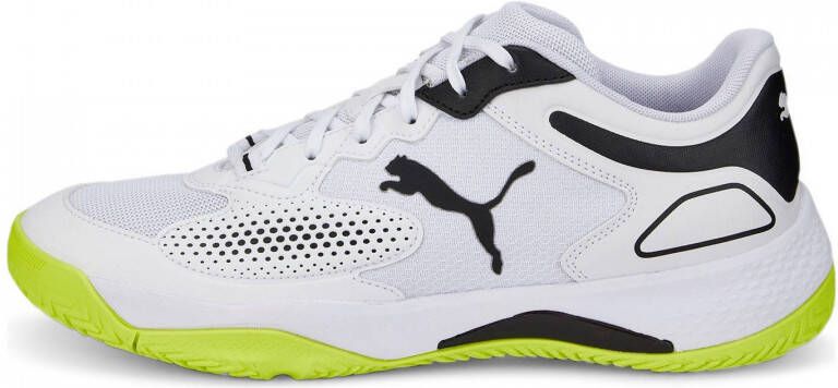Puma solarcourt padel sportschoenen wit geel heren