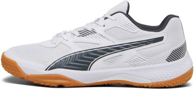 Puma Solarflash II zaalsportschoenen wit antraciet gum