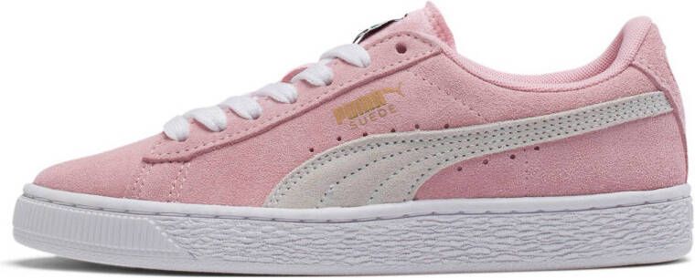 Puma suède sneakers roze wit