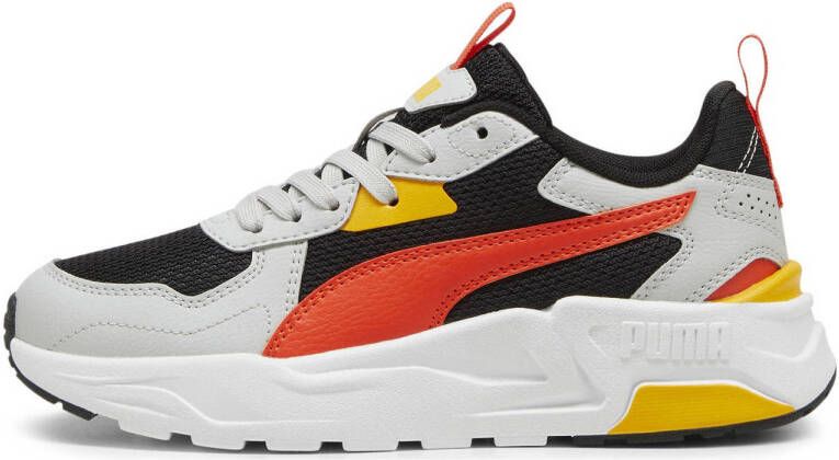 Puma Trinity Lite sneakers wit zwart rood geel Mesh Meerkleurig 35.5