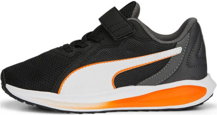 Puma Twitch Runner Twist AC sneakers zwart wit oranje