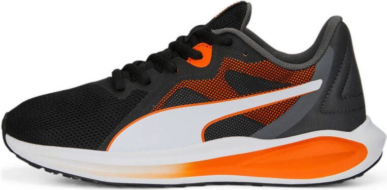 Puma Twitch Runner Twist sneakers zwart oranje wit