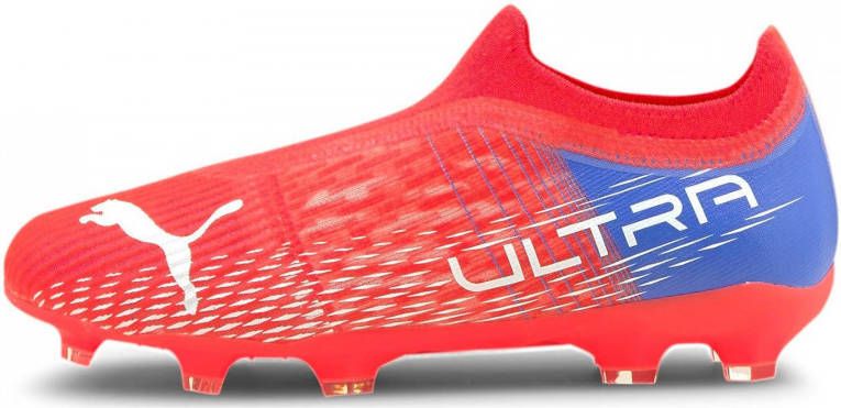 Puma Ultra 3.3 FG AG Jr. voetbalschoenen oranje wit blauw