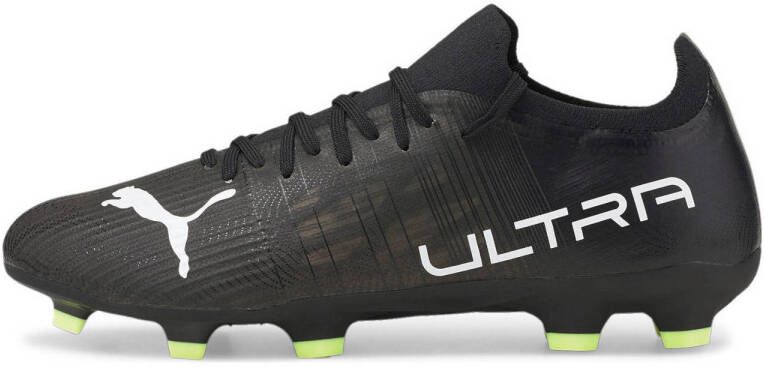 PUMA Ultra 3.4 Gras Kunstgras Voetbalschoenen (MG) Zwart Wit Geel