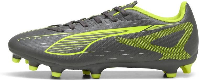 Puma Ultra 5 lay FG AG senior voetbalschoenen zwart geel zilver