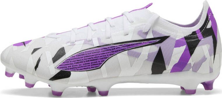 Puma Ultra 5 Match Forever FG AG senior voetbalschoenen wit paars zwart