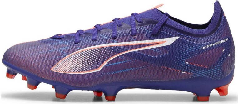 Puma Ultra 5 Match senior voetbalschoenen kobaltblau wit koraalrood - Foto 1