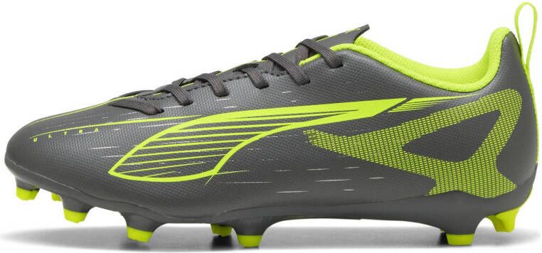 Puma Ultra 5 Play FG AG junior voetbalschoenen zwart geel zilver