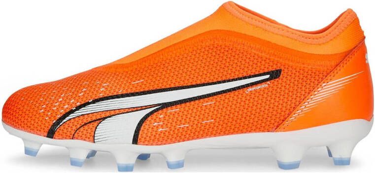 Puma Ultra Match FG AG Jr. voetbalschoenen oranje wit