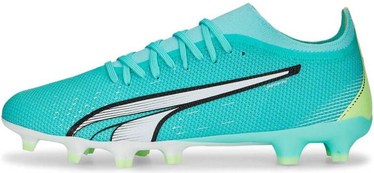 PUMA Ultra Match Gras Kunstgras Voetbalschoenen (MG) Felgroen Lichtgroen Wit