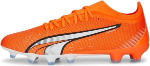 PUMA Ultra Match Gras Kunstgras Voetbalschoenen (MG) Oranje Wit Blauw