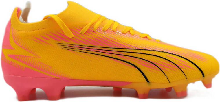PUMA Ultra Match Gras Kunstgras Voetbalschoenen (MG) Oranje Zwart Roze