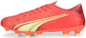 PUMA Ultra Play Gras Kunstgras Voetbalschoenen (MG) Oranje Lichtgroen