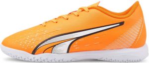 PUMA Ultra Play Zaalvoetbalschoenen (IN) Kids Oranje Wit Blauw
