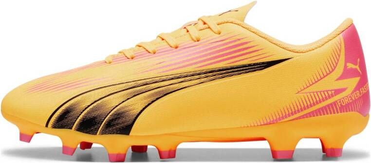 PUMA Ultra Play Gras Kunstgras Voetbalschoenen (MG) Oranje Zwart Roze
