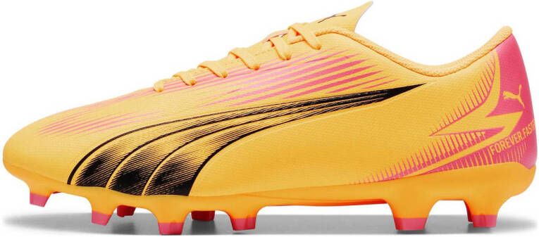 PUMA Ultra Play Gras Kunstgras Voetbalschoenen (MG) Oranje Zwart Roze