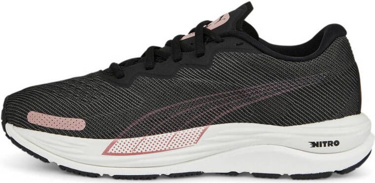 PUMA Velocity Nitro 2 Hardloopschoenen Black Rose Gold Dames