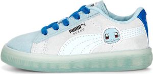 Puma x Pokemon Squirtle suède sneakers blauw grijs