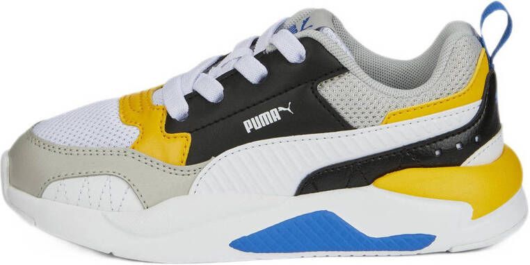 Puma X-Ray 2 Square AC PS sneakers lichtgrijs wit blauw geel