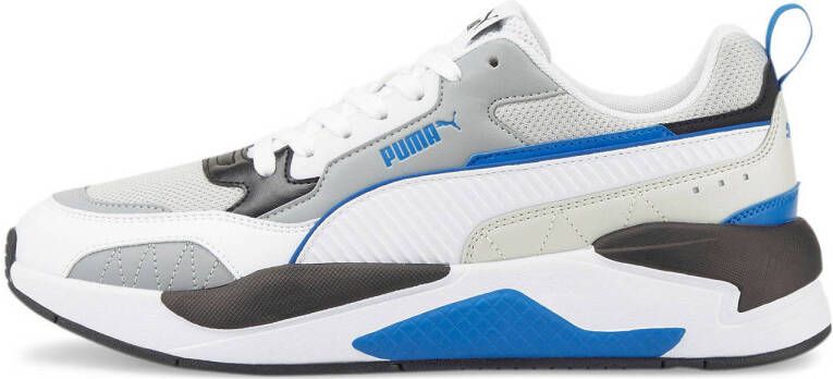 Puma X-Ray 2 Square sneakers grijs wit kobaltblauw