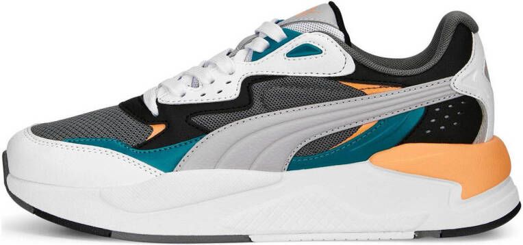 PUMA X-Ray Speed Unisex Sneakers CastIron Marble White OrangePeach