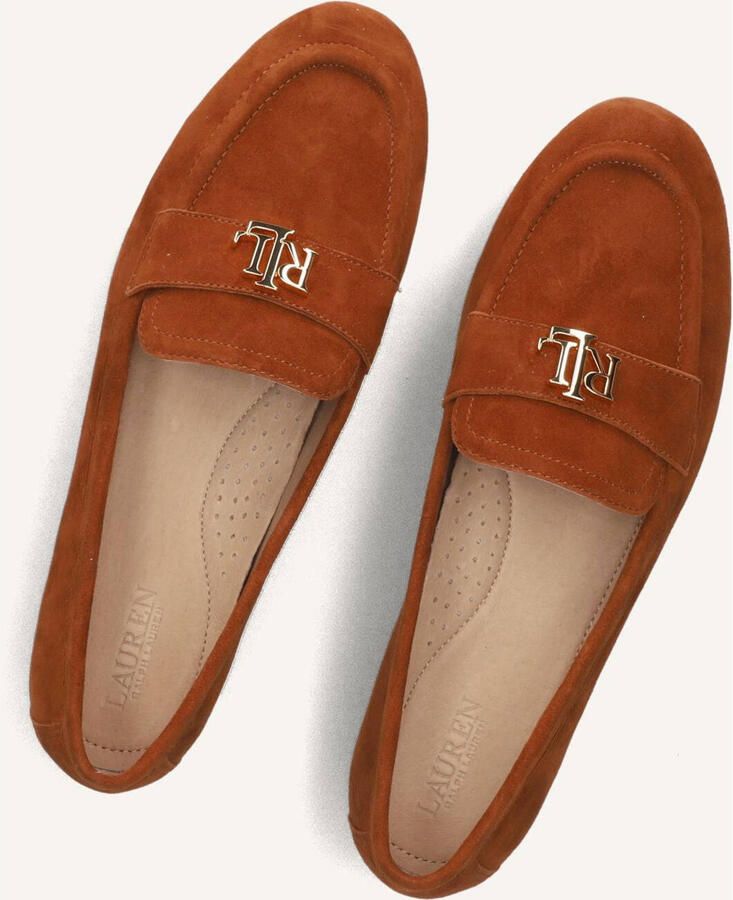 LAUREN RALPH LAUREN Loafers Dames Averi Iii Flats Suède Cognac - Foto 3