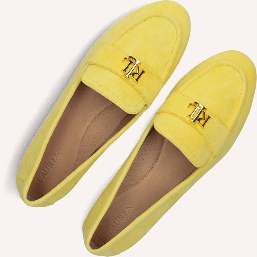 LAUREN RALPH LAUREN Loafers Dames Averi Iii Flats Suède Geel - Foto 5