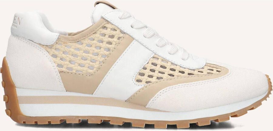 LAUREN RALPH LAUREN Lage Sneakers Dames Dani Low Top Lace Maat: 40 5 Materiaal: Leer Kleur: Wit