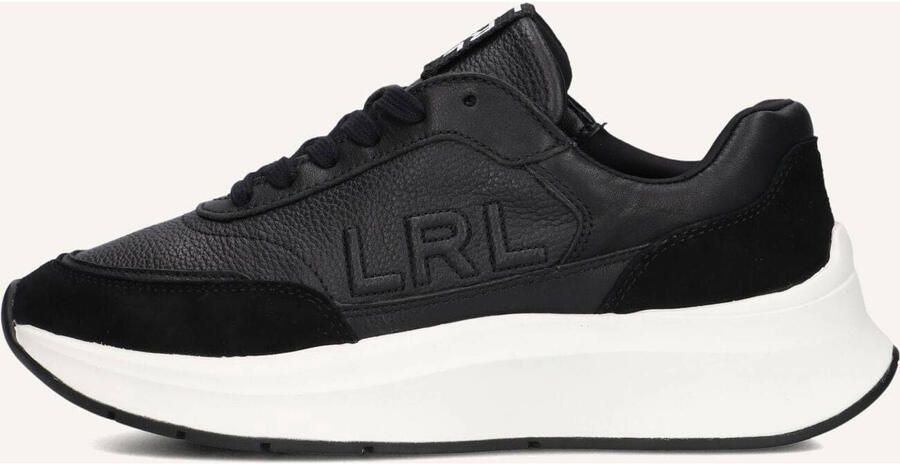 LAUREN RALPH LAUREN Lage Sneakers Dames Franky Maat: 38 Materiaal: Leer Kleur: Zwart