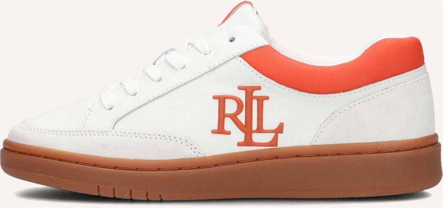 LAUREN RALPH LAUREN Lage Sneakers Dames Hailey 6 Low Top Lace Maat: 36 Materiaal: Leer Kleur: Wit