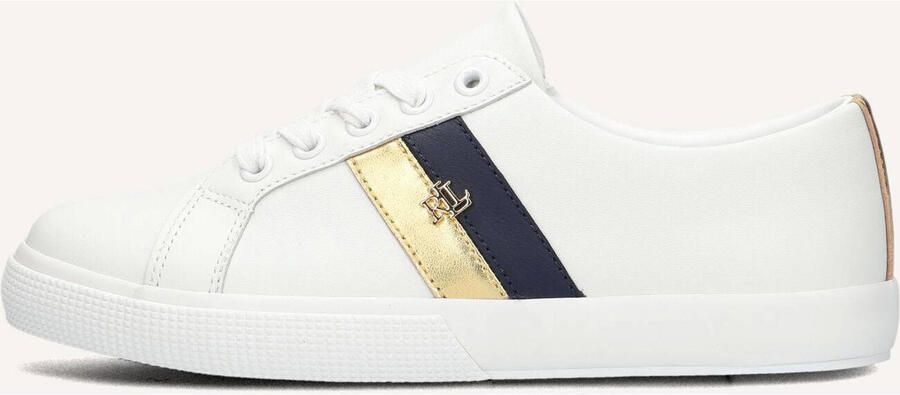 LAUREN RALPH LAUREN Lage Sneakers Dames Janson Ii Low Top Lace Maat: 37 Materiaal: Leer Kleur: Wit