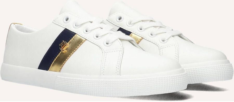 LAUREN RALPH LAUREN Lage Sneakers Dames Janson Ii Low Top Lace Leer Wit - Foto 2