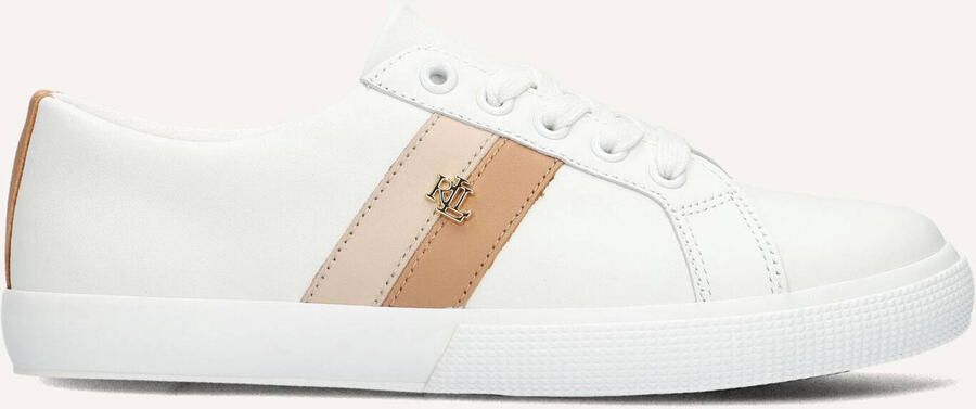 LAUREN RALPH LAUREN Lage Sneakers Dames Janson Ii Low Top Lace Leer Wit