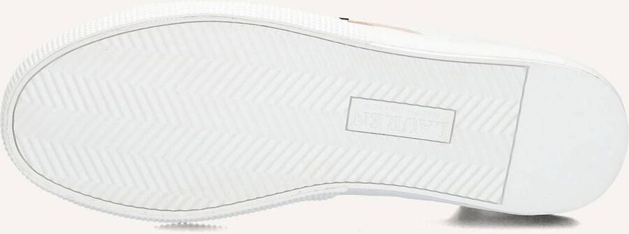 LAUREN RALPH LAUREN Lage Sneakers Dames Janson Ii Low Top Lace Leer Wit - Foto 4