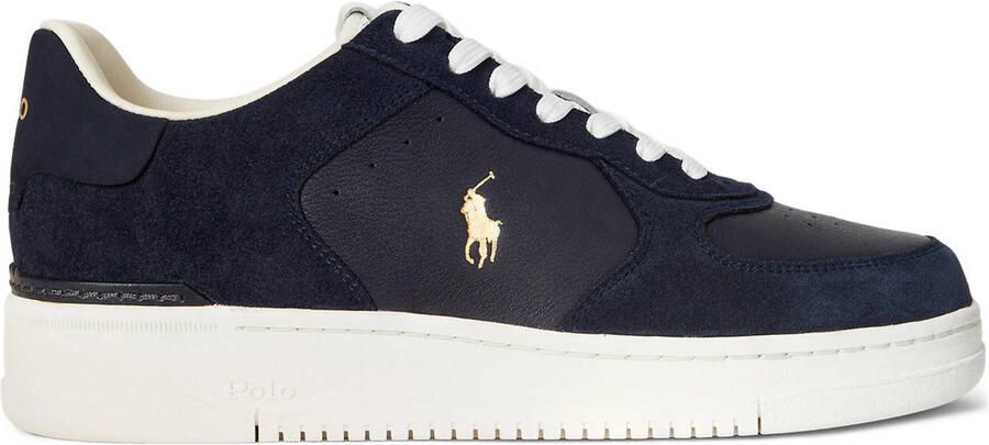 POLO Ralph Lauren Masters Court PP suède sneakers donkerblauw - Foto 3
