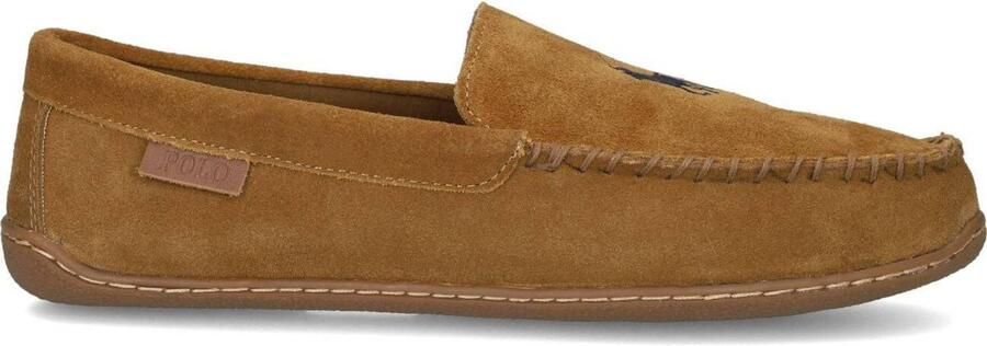 POLO RALPH LAUREN Ralph Lauren Pantoffels Heren Brenan-dress Shoe-slipper Suède Cognac