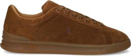 POLO RALPH LAUREN Ralph Lauren Lage Sneakers Heren Hrt Court Iii Low Top Lace Suède Cognac