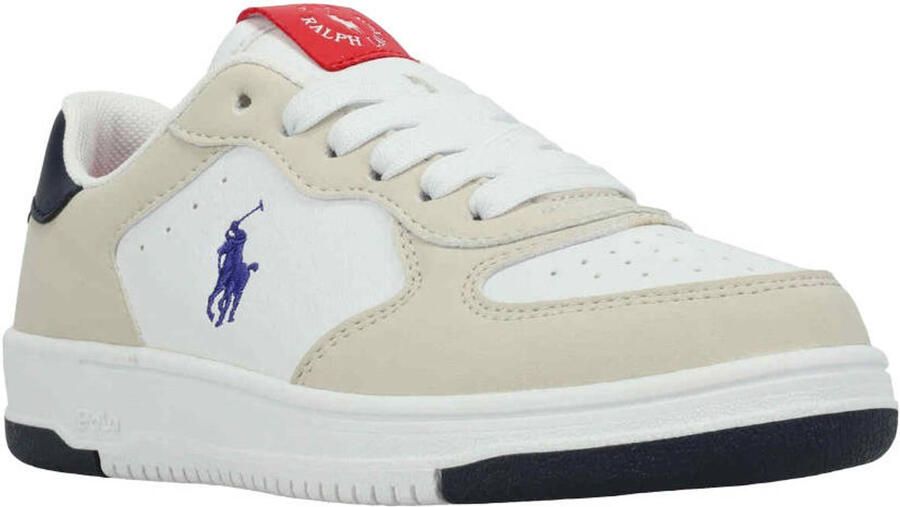 Ralph Lauren Masters Court sneakers wit beige - Foto 3