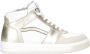 Red Code leren sneakers wit goud - Thumbnail 1