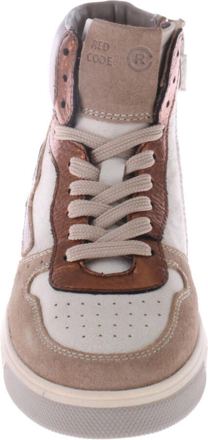 Red Code leren sneakers taupe combi - Foto 2