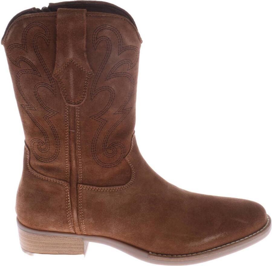 Red Code western suède laarzen bruin